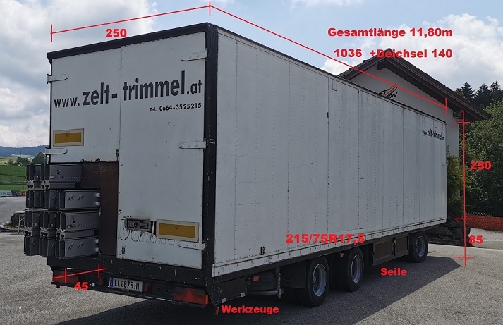 Zeltanhänger 24x55m